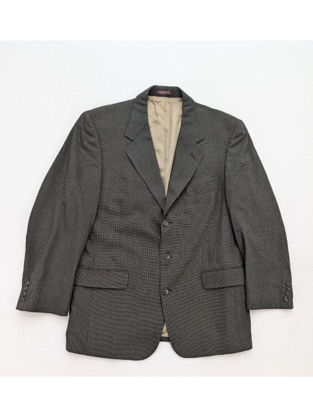 Evan-Picone Men's Blazer Jacket Sport Coat Size 42R Brown Plaid 100% Wool